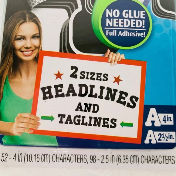 ArtSkills Paper Poster Letters Numbers Projects Crafts School 4" and 2.5" Black - Picture 4 of 4